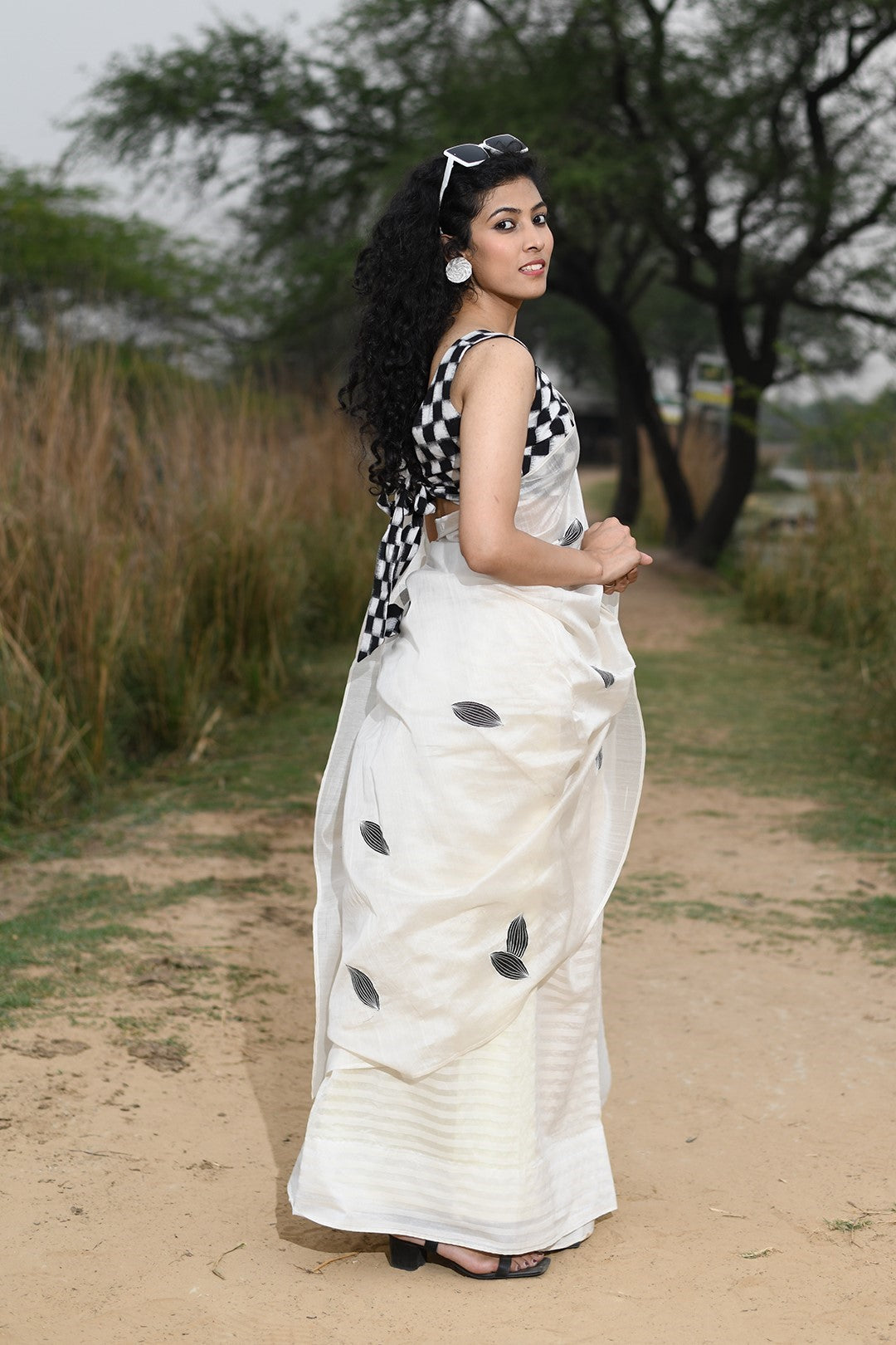 HALCHAL SAREE WITH HASEEN BLOUSE